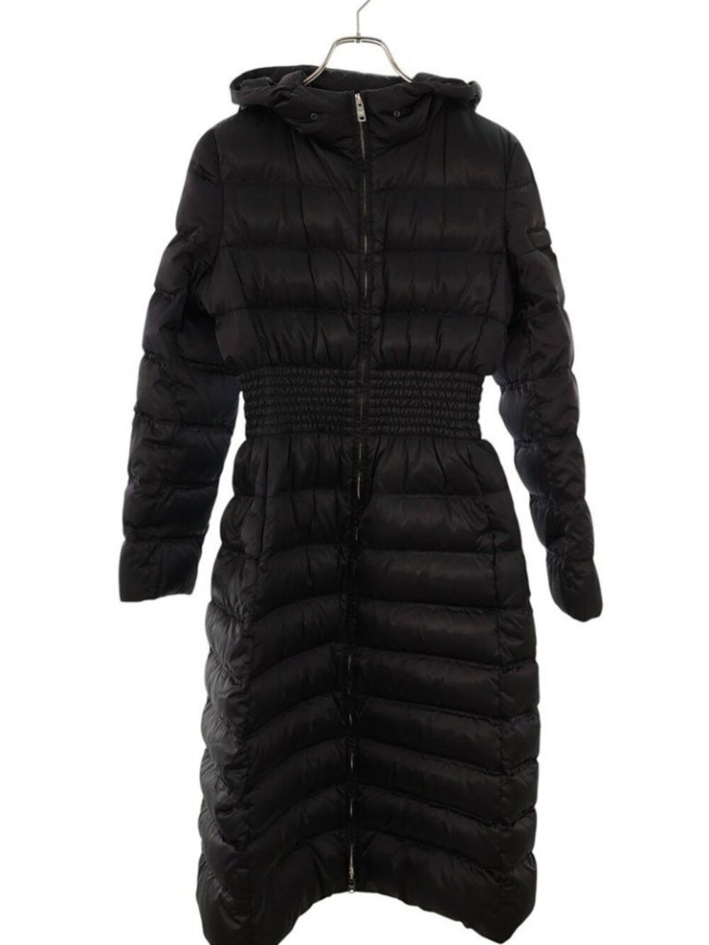 Prada R0k Sleeve Nylon Hooded Down Jacket 38